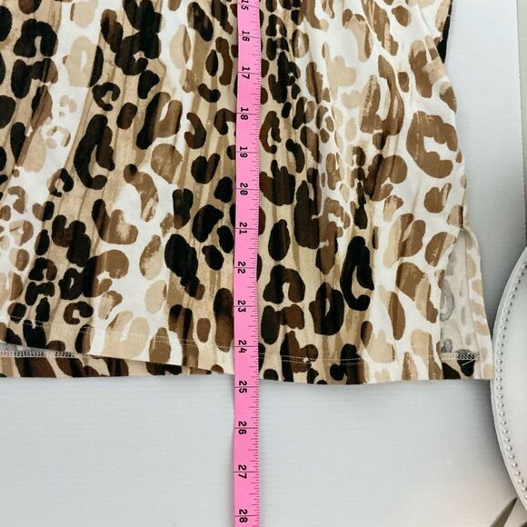 Alfred Dunner 2X Plus "Key Items" Animal Print Knit Top Blouse - Picture 6 of 6